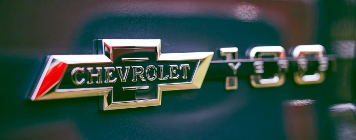 The Chevrolet 100 years logo is shown at a used truck Dealership.