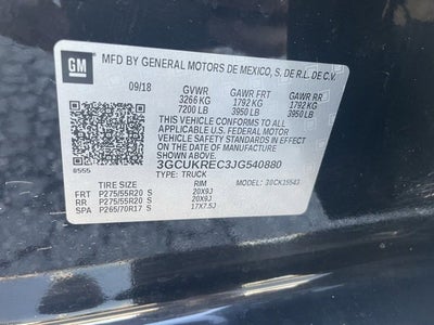 2018 Chevrolet Silverado 1500 LT